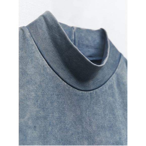 Zara NWT Seamless Washed Effect Denim Dress size M-L - Picture 4 of 4